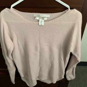 Max Studio Light Pink Cashmere Sweater